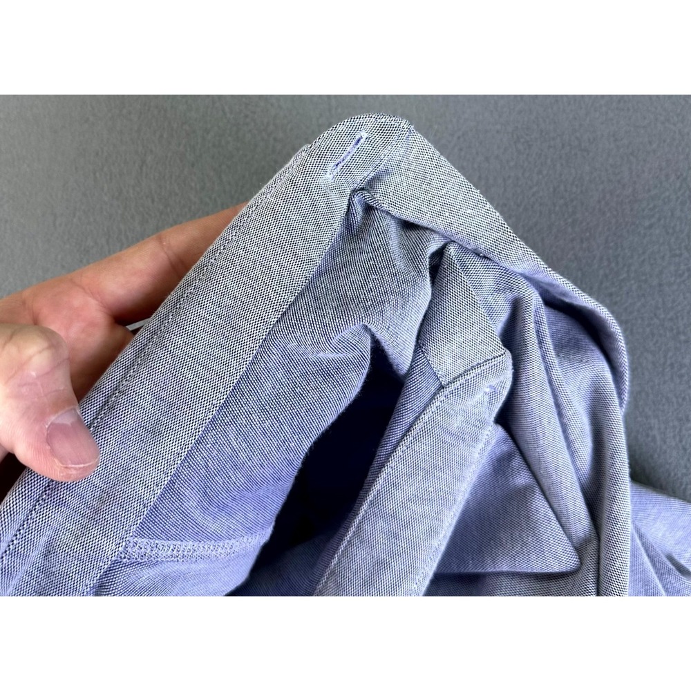 Lululemon Shirt XL Blue Commission Qwick Oxford Smart Casual Office Performance - Picture 5 of 10